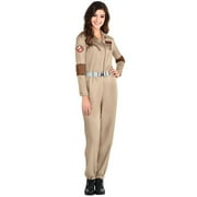 Party City Classic Ghostbusters Halloween Costume for Women, Small, Includes Badges