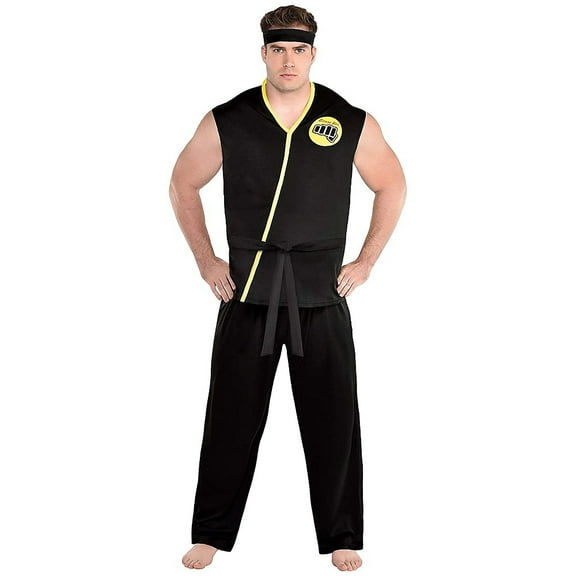 Party City Cobra Kai Halloween Costume for Adults, Plus Size, Includes Tops and Pants
