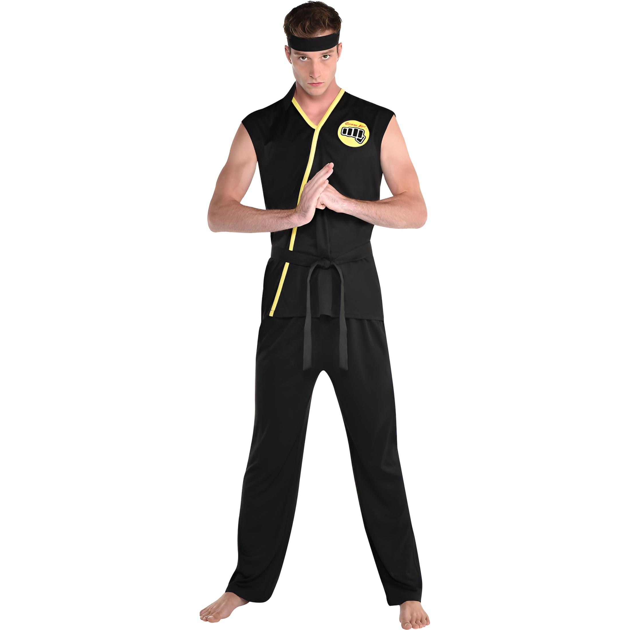 Party City Cobra Kai Halloween Costume for Adults, Standard Size, Includes Top and Pants
