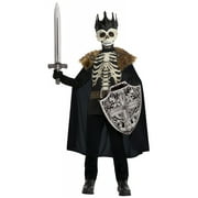 Party City Dark King Halloween Costume for Boys, Small (4-6), Includes Printed Shirt, Mask with Crown and Cape