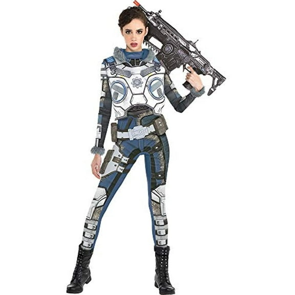Party City Gears of War Kait Diaz Costume for Adults, Size Large, Includes Catsuit, Chest Armor, Leg Armor, and Belt