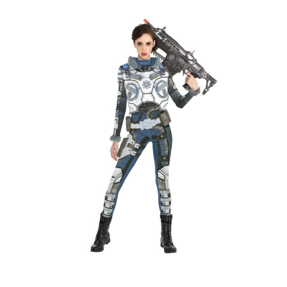 Party City Gears of War Kait Diaz Costume for Adults, Size Medium, Includes Catsuit, Chest Armor, Leg Armor, and Belt