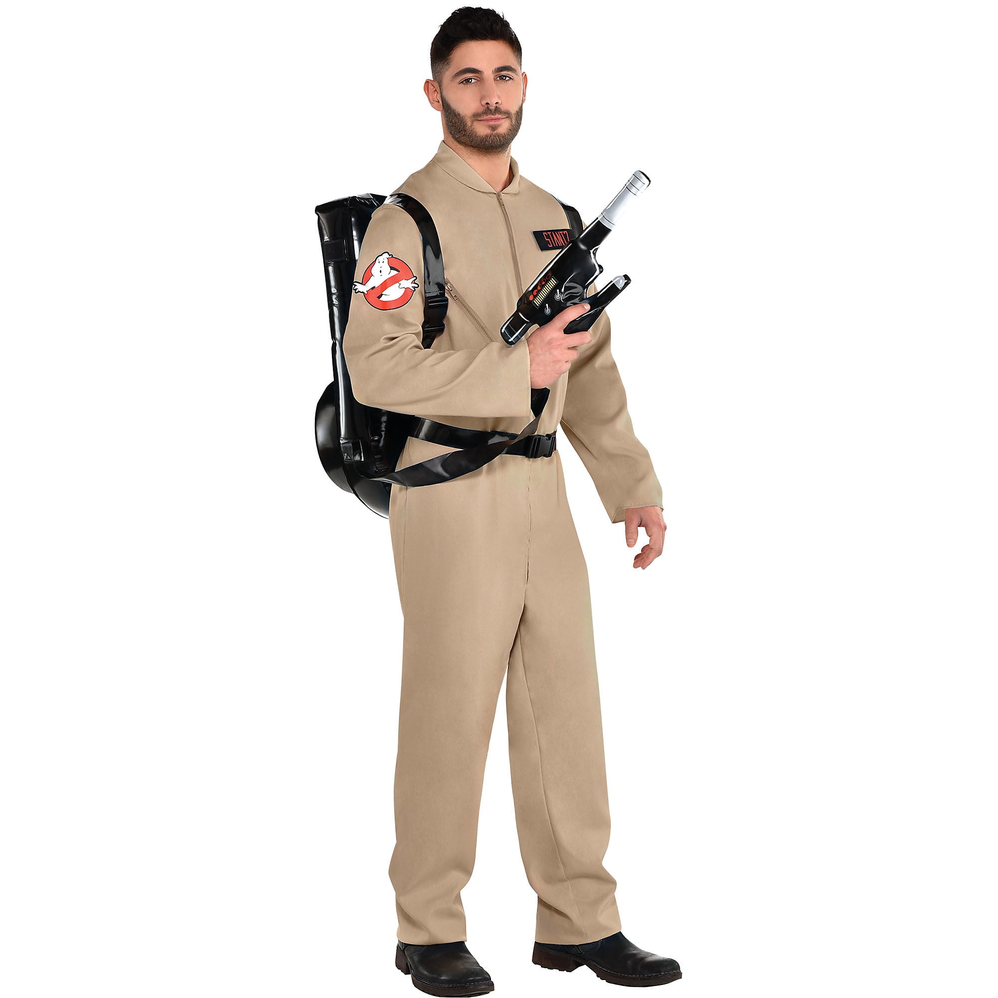 Party City Ghostbusters Halloween Costume with Proton Pack for Adults ...