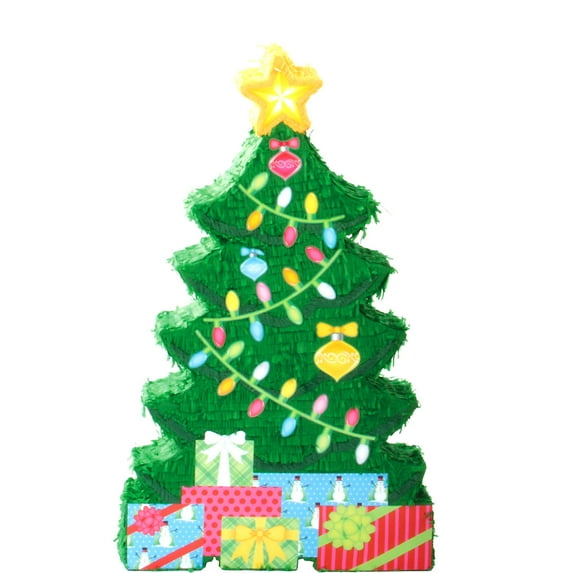 Party City Giant Christmas Tree Pinata, Party Supplies, 22” x 36”