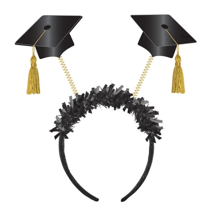 Party City Graduation Cap Black Headboppers - 24 Count