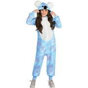 Party City Koala Zipster Halloween Costume for Girls, Plush Hooded Onesie, Blue and Purple, Extra Large (14-16)