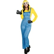 Party City Minion Halloween Costume for Women, Minions: The Rise of Gru, Jumpsuit, Goggles and Gloves