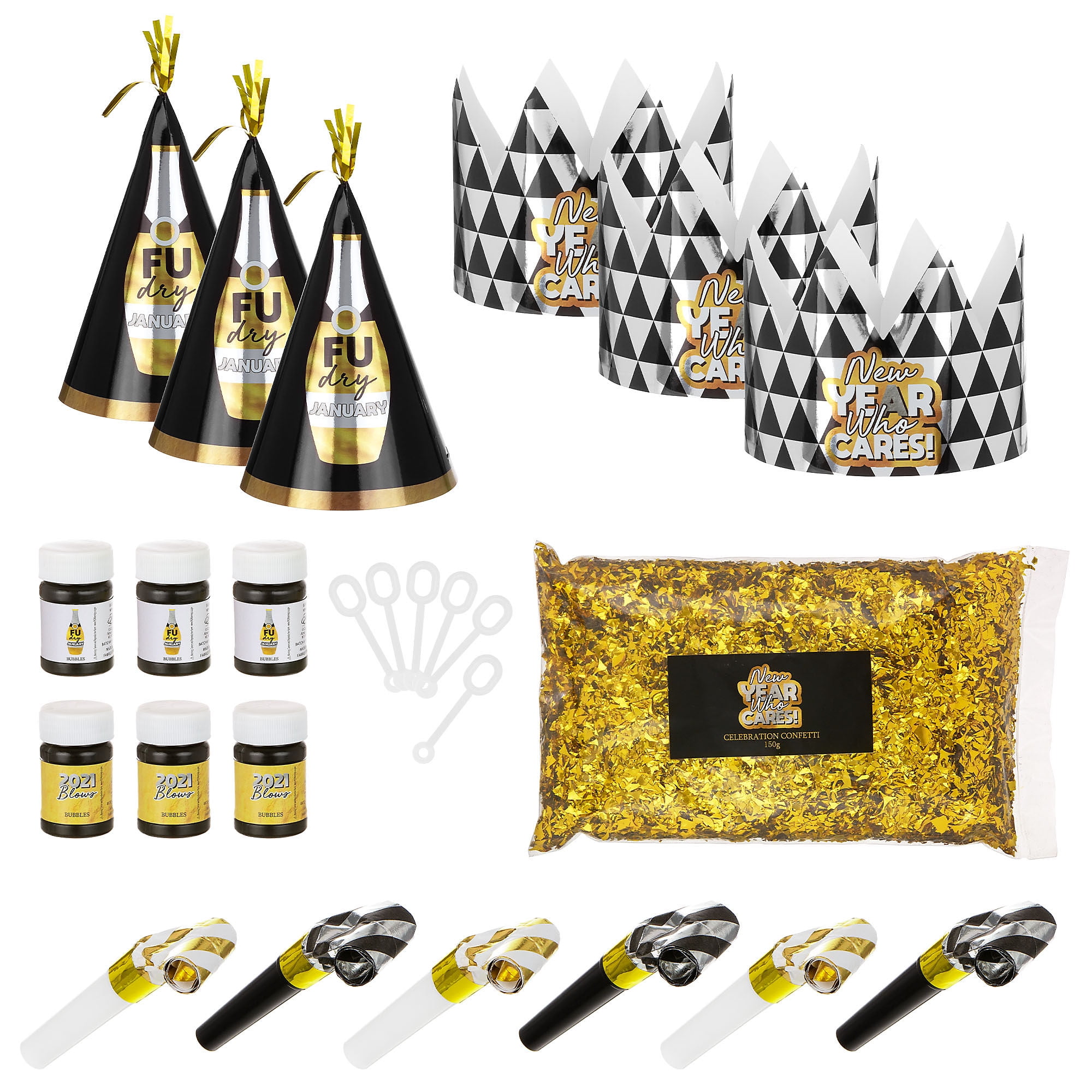 Party City ‘New Year Who Cares’ New Year’s Eve Bundle for 6 Guests