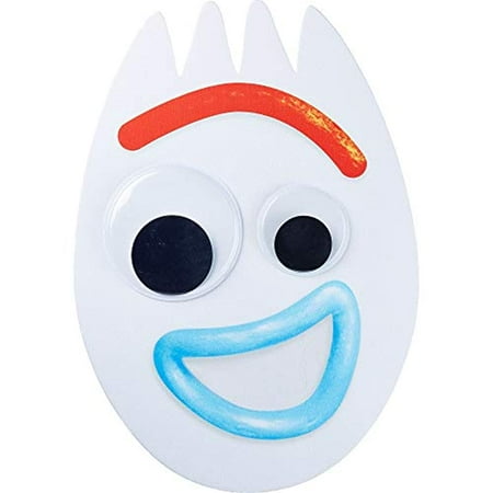 Party City Toy Story 4 Forky Mask for Children One Size Measures 11 3 4 x 17 with Attached Elastic