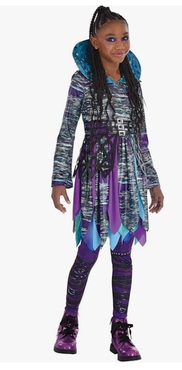 Party City Uliana Costume for Girls - Disney Descendants 4 The Rise of Red Costume Includes Dress & Leggings - Costumes for Halloween - Large