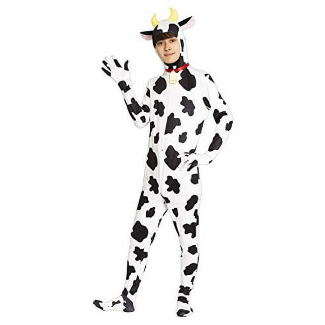 Party City Variety Goods Cow Full Body Tights Men's White Black