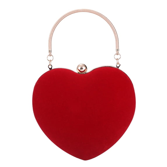 Party Clutch Purse Cute Heart Shaped Women Handbag Evening Bags