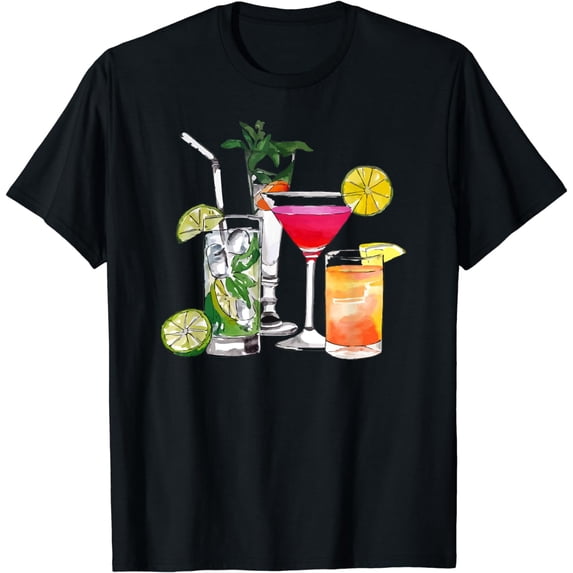 Party Cocktail Drink Tequila Alcohol Wine Whiskey Summer T-Shirt