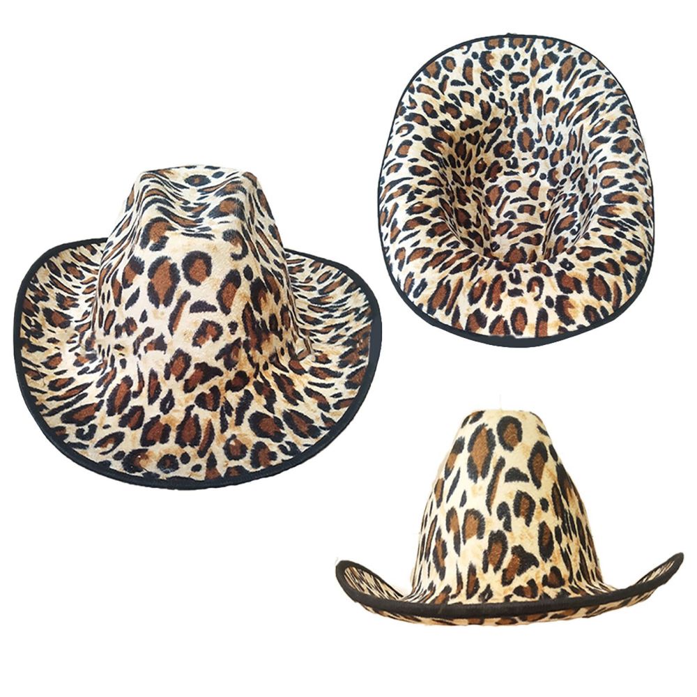 .com: VALICLUD Cowgirl Party Decorations Tiger Hat Adult Western Hats  Tiger Party Hat Cosplay Hats Womens Western Caps Animal Print Hat Men  Summer Hat Cowgirl Hats Eva Men and Women Prom 