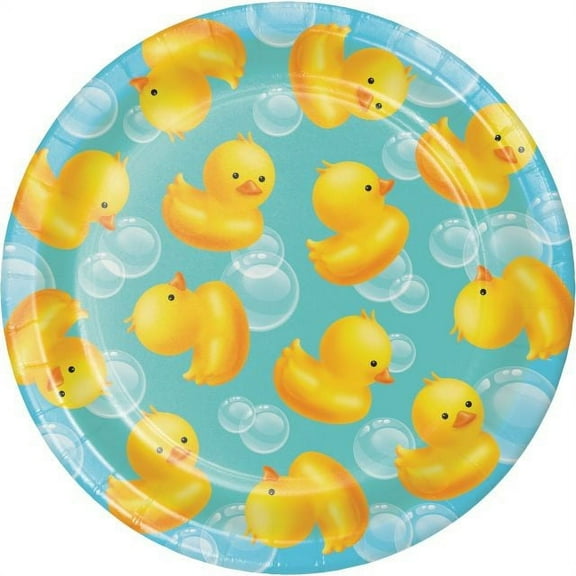 Party Creations Bubble Bath Birthday Lunch Plate, 7", 8 Ct