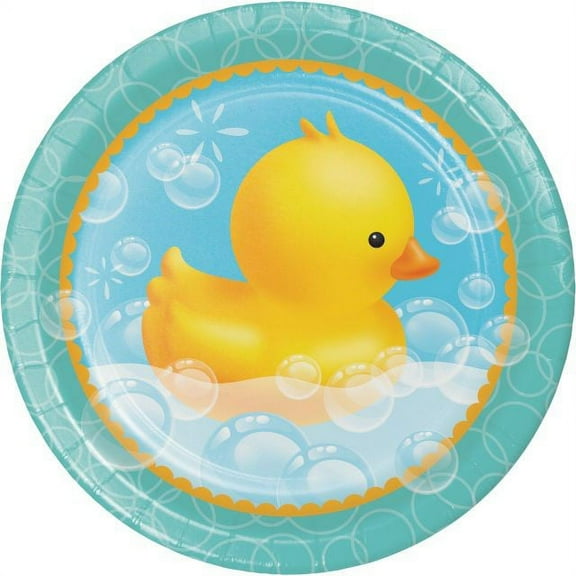 Party Creations Bubble Bath Dinner Plate, 9", 8 Ct