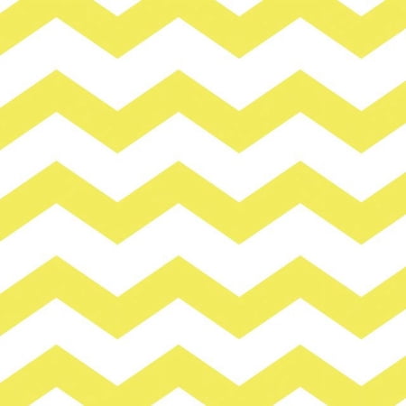 Party Creations Chevron & Polka Dots Lunch Napkins, Mimosa, 16 Ct