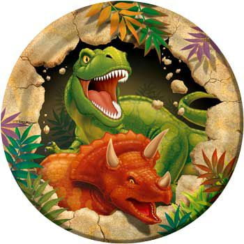 Party Creations Dino Blast Lunch Plate, 7", 8 Ct