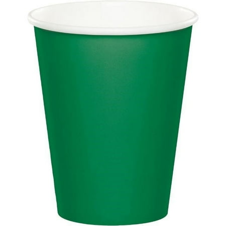 Party Creations Hot/Cold Cups, 9 Oz, Emerald Green, 8 Ct