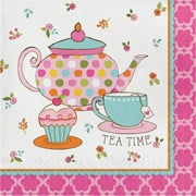 Party Creations Tea Time Lunch Napkins, 16 Ct
