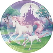 Party Creations Unicorn Fantasy Dinner Plates, 9", 8 Ct