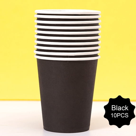 Party Cups,10 Count,Multicolor Paper Cups For Weddding,Party,Picnic, BBQ, Travel, and Event