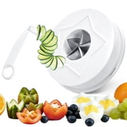 Party Cutter with Spiral Cutter Set | Multi-Functional Vegetable Chopper | Creative Fruit & Vegetable Shaper Carving Tools, Decorative Food Cutter, Manual Food Processor Kitchen Gadget