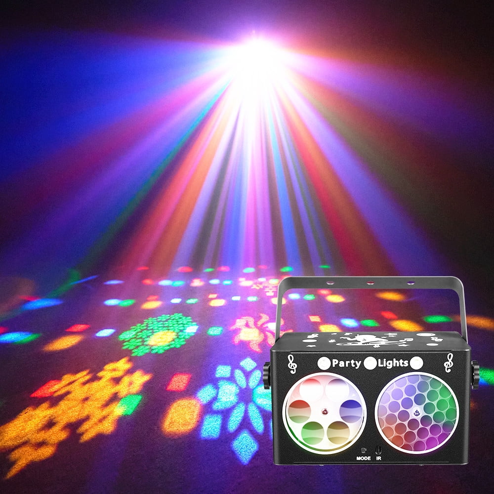 Party DJ Disco Light 3in1 projector Stage lighting remote control multi-mode voice control strobe effect projection light Family Party Bar Club KTV Karaoke Holiday Birthday Bash  atmosphere light