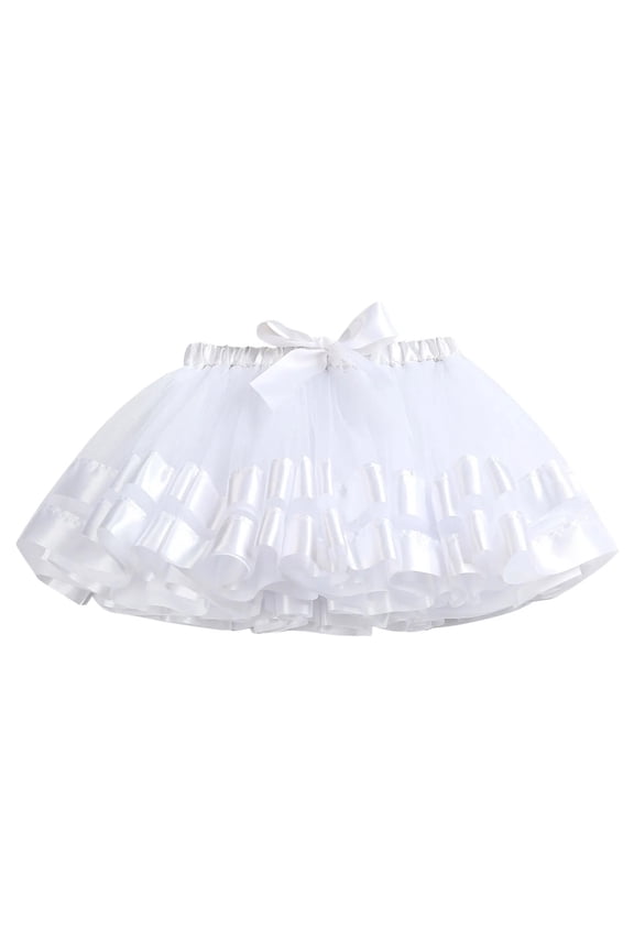 Party Dance Rainbow Tulle Skirts Girls Clothes Clothing Solid Color Girl Fall Overall Tutu Dress