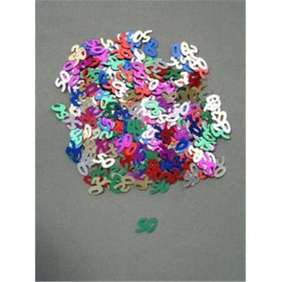 Party Deco 04050 10mm Multi 50 Confetti - Pack of 12