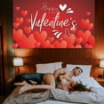 thumbnail image 1 of Party Decor Clearance! Valentine's Day Banner Happy Valentine's Day Background Cloth Banner Valentine's Day Party Flag Decoration Articles 115 * 180Cm/45.2 * 70.8In Valentines Day Decorations, 1 of 9