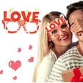 thumbnail image 1 of Party Decor Clearance! Valentine's Day Party Glasses Decorative Supplies Love Love Glasses Frame Dress Up Holiday Party Photo Props Valentines Day Decorations 1×Party Glasses, 1 of 5