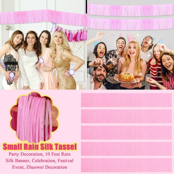 Party Decoration, 10 Feet Rain Silk Banner, Celebration, Festival Event, Zhuowei Decoration, Small Rain Silk Tassel