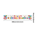 thumbnail image 1 of Party Decoration 100 Days Smarter Celebration Banner Bright Colorful for School Event Kids Party Classroom Decor, 1 of 7
