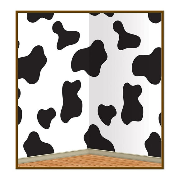Party Decoration Accessory Cow Print Backdrop Insta Theme 4' X 30' Pack Of 6