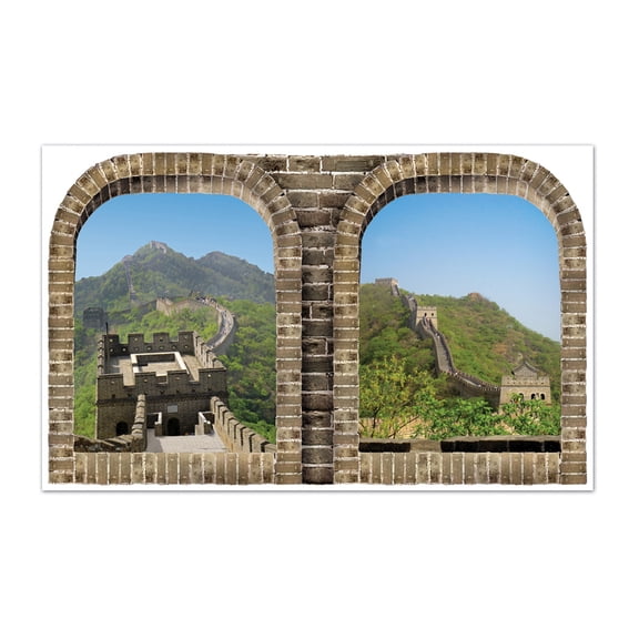Party Decoration Asian Insta-View 3' 2" X 5' 2" - Pack Of 6 (1 Per Package)