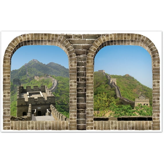 Party Decoration Asian Insta-View 3' 2" X 5' 2" - Pack Of 6 (1 Per Package)