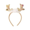 thumbnail image 1 of Party Decoration Christmas Headbands, Sequin Reindeer Antler Xmas Tree Snowman Santa Hat Glitter Hair Hoop Head Boppers Headwear Head Bands for Children Women Men Christmas, 1 of 2
