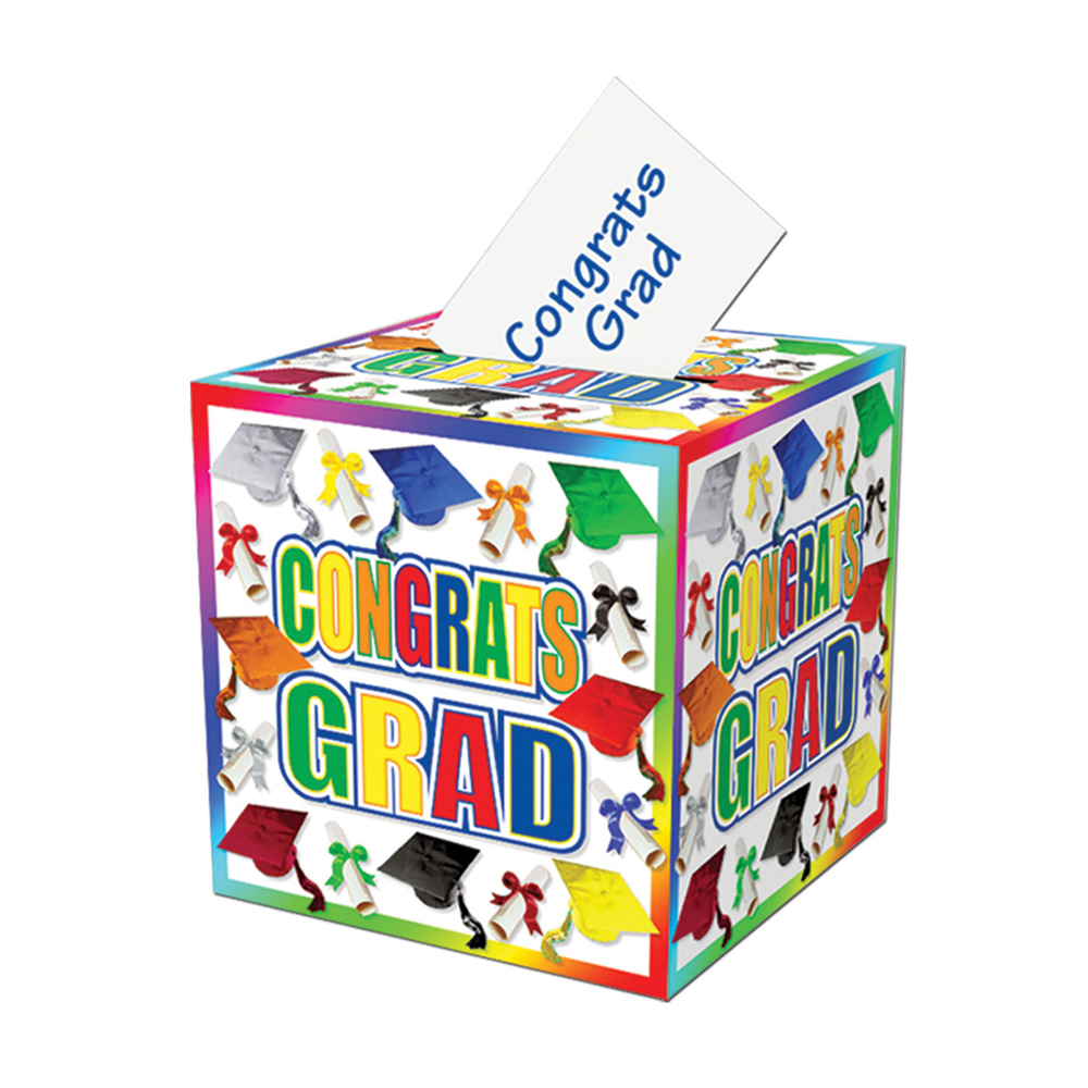 Party Decoration Graduation Card Box 12" X 12" Pack Of 6
