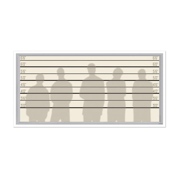 Party Decoration Psi Lineup Insta-View 3' 2" X 5' 2" - 6 Pack (1 Per Package)