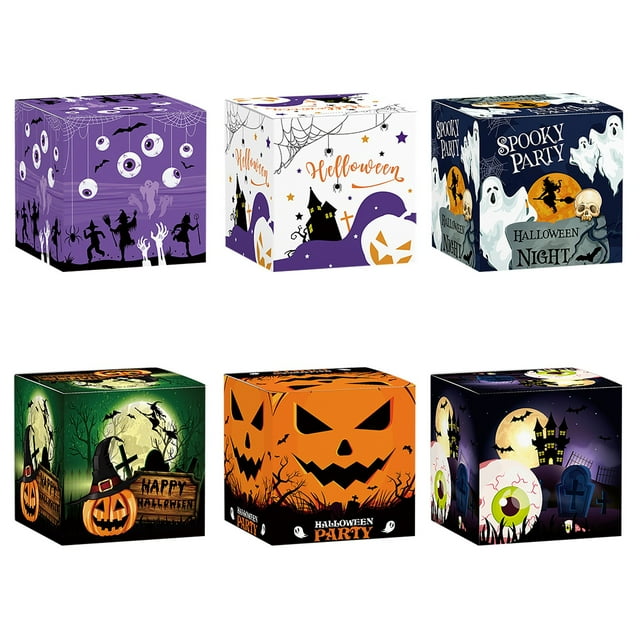 Party Decorations 3D Paper Candy Set [6 Pack] Packaging For Trick