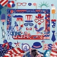 thumbnail image 1 of Party Decorations, 4Th of July Decor, Red White and Blue Decorations, Blue and Red Balloons, Handheld Diy Photo Booth Frame, Patriotic Decor, Holiday Decorations, Statue Liberty,, 1 of 7