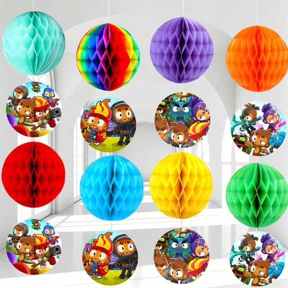 Party Decorations Bloons TD Hanging Decor Honeycomb Swirls Lanterns Pompoms Supplies Fans