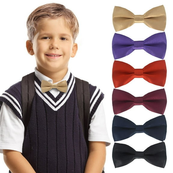 Party Decorations Clearance! Visland 6Pcs Kids Bow Ties Colorful Adjustable Ties for Photography Performance Birthday Random Colors 1 Tie