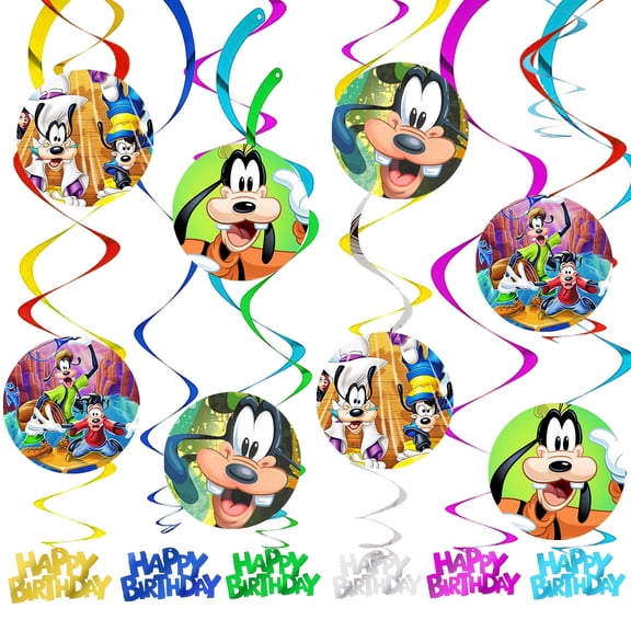 Party Decorations Hanging Swirl Sign Whirls Birthday Streamer Ceiling Decor Supplies 14 pcs