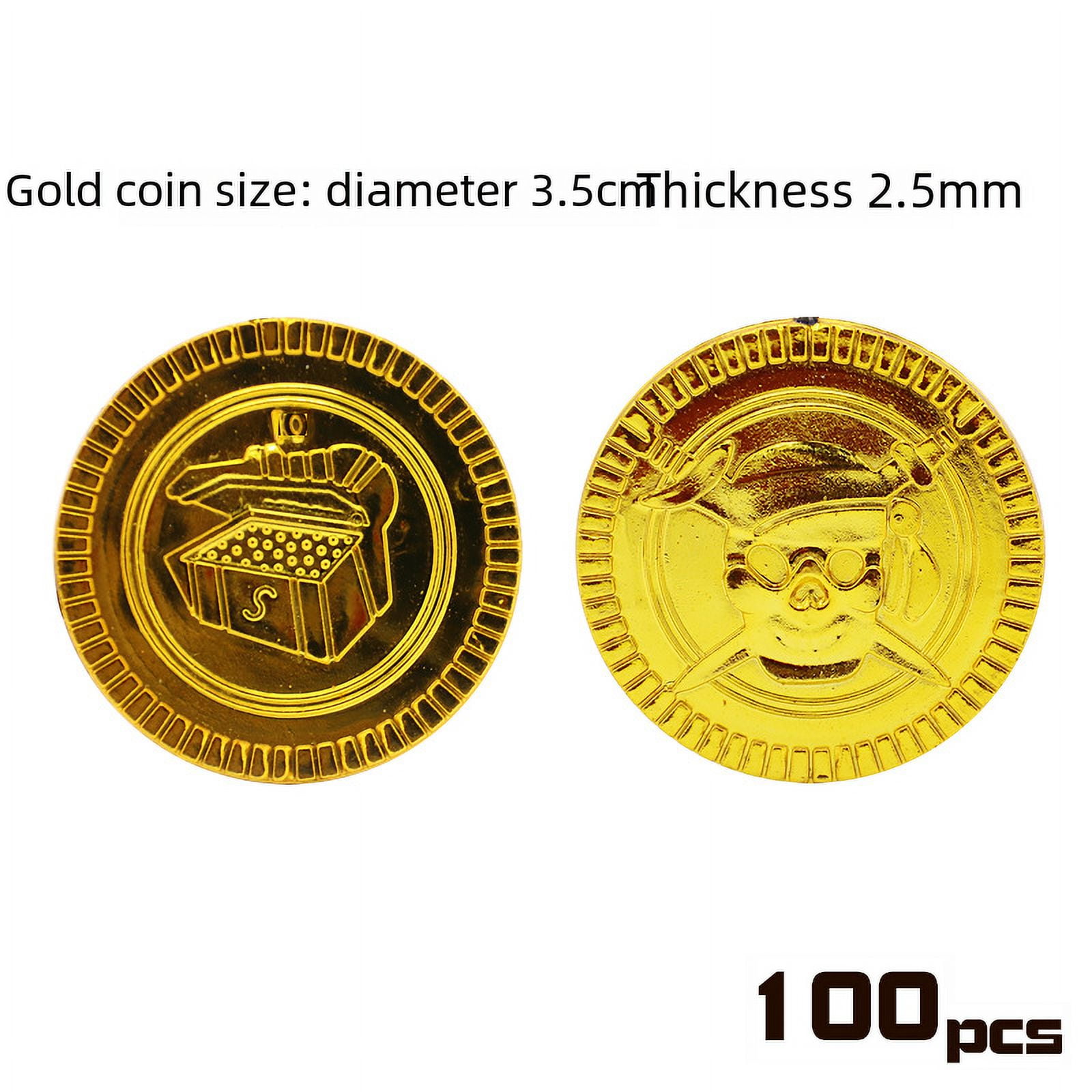 Party Decorations Plated Gold Coins Pirate Gold Coins Toy Coins Game ...