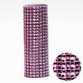 thumbnail image 1 of Party Decorations Promotion Sale! Nomeni Crystal Rhinestone Ribbons Plastic 24 Rows Shiny Diamond Rhinestone Mesh Wrap Roll, Home Decor Clearance Sale Pink, 1 of 3
