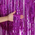 thumbnail image 1 of Party Decorations Promotion Sale! Nomeni Foil Curtains Shimmer Curtain for Birthday Wedding Party Bright Rain Curtain Party Decoration Rain Curtain 1Mx2M, Home Decor Clearance Sale Hot Pink, 1 of 2
