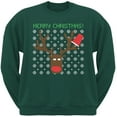 thumbnail image 1 of Party Deer Forest Green Adult Sweatshirt, 1 of 1