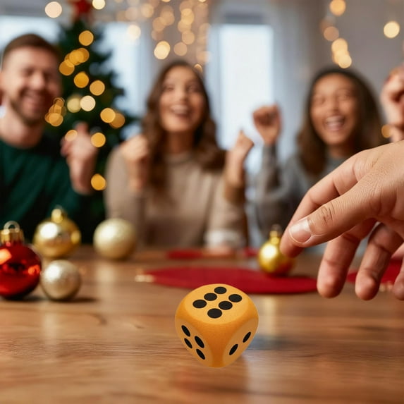 Party Dice under $5! Bzdzmqm Santa Swap Gift Exchange Dice, Six Sided Funny Colored Dice, Christmas Party Gift GameToy, Festive Dice Game Accessories, Holiday Party Entertainment Supplies